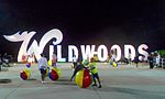 Wildwoods sign night